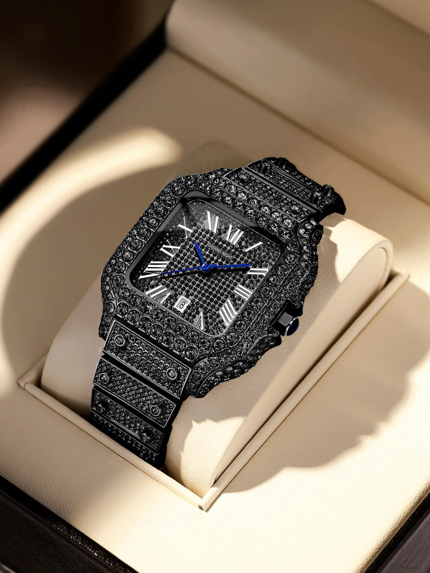 2026 Luxury Full Diamond Watch for Men Women | Unisex Iced Out Roman Quartz Timepiece | Super Sparkly Business Banquet Gift for Valentine'S Day Anniversary Christmas Tiktokshopspringglowup