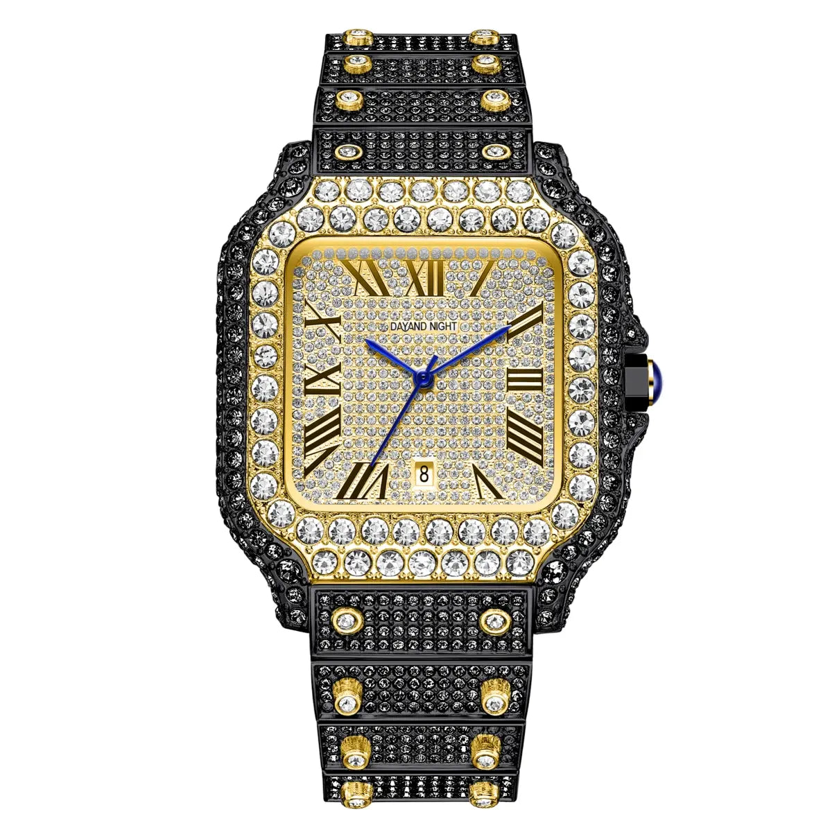 2026 Luxury Full Diamond Watch for Men Women | Unisex Iced Out Roman Quartz Timepiece | Super Sparkly Business Banquet Gift for Valentine'S Day Anniversary Christmas Tiktokshopspringglowup