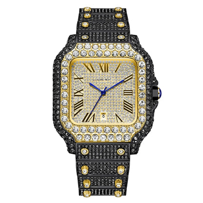 2026 Luxury Full Diamond Watch for Men Women | Unisex Iced Out Roman Quartz Timepiece | Super Sparkly Business Banquet Gift for Valentine'S Day Anniversary Christmas Tiktokshopspringglowup